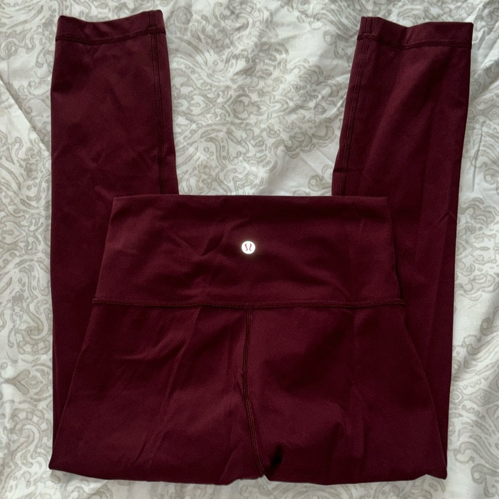 Lululemon maroon leggings | size:4